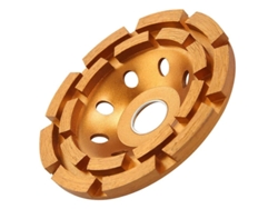 Roda De Esmeril Diamante De 5 Polegadas Para Polir E Limpar Concreto, Pedras E Cerâmicas Com Segmentos Duplos