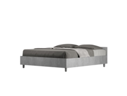 Cama Doble Contenedor Hormigón Nuamo ITYHOME Madera Gris (160x190)