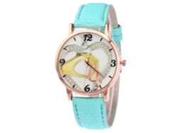 Reloj Analógico De Cuarzo Para Mujer Con Correa De Pu Zhoulianfa (menta)