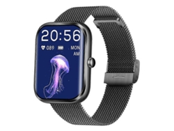 Reloj inteligente Ak58 resistente al agua con pantalla grande de 1,96 pulgadas y monitor de frecuencia cardíaca, pulsera deportiva de acero Ly Ebike
