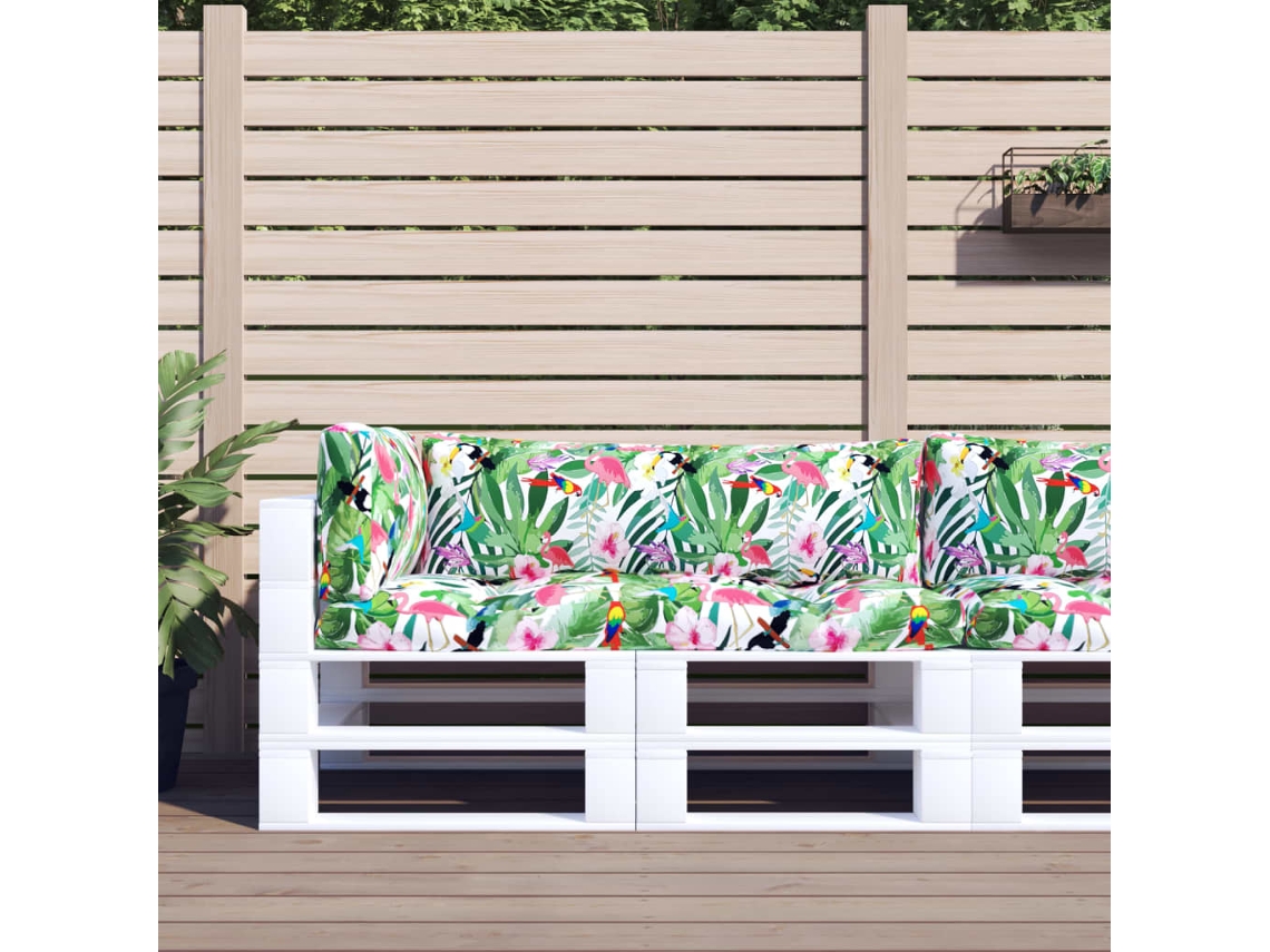 Cojines para muebles de palets, 3 piezas, tela Oxford multicolor HARLANV1