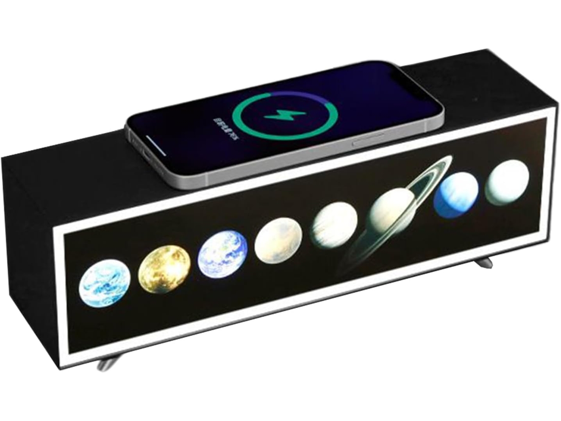 Lámpara de mesa con carga inalámbrica, lámpara de noche LED | Iluminación ambiental decorativa Gokoco