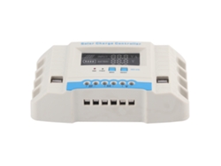 Controlador De Carga Solar De 30 A Con Pantalla Lcd Y Funciones De Protección Eléctrica Para Paneles Solares De 12 V/24 V.