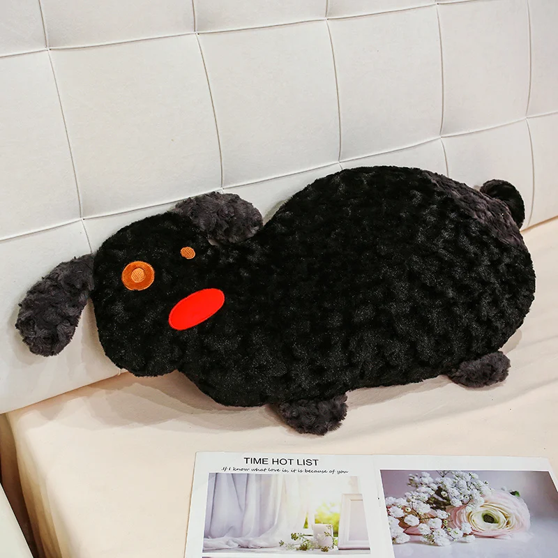 Cojín Decorativo Para Sofá Con Diseño De Perro De Nariz Grande (negro, 60 Cm)