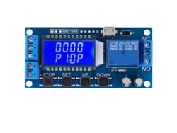 Módulo De Relé De Retardo Apagado Con Lcd 5v 12v 24v Temporizador 0.01s-9999min
