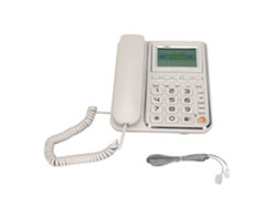 Teléfono Con Cable Y Botón Grande Con Id De Llamador Y Altavoz Para Ancianos, Hogar Y Oficina