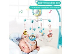 Móvil de cuna multifuncional con luces y música sincronizadas, regalo perfecto para niños pequeños (1 unidad)