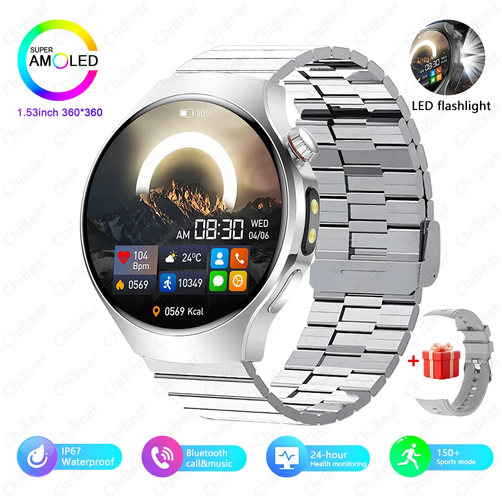 Reloj Inteligente Para Hombre (yingang) Para Ciclismo, Running Y Fitness, Resistente Al Agua, Con Luz Led Y Llamadas Bluetooth.