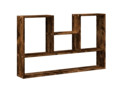 Maison Exclusive - Estantería De Pared Madera Ingeniería Roble Ahumado 99x15x60 Cm