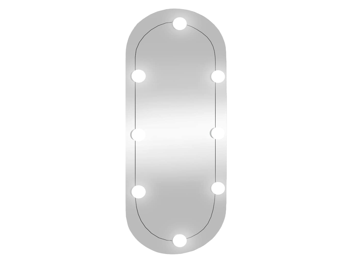 Espejo De Pared Con Luces Led VIDAXL Plateado Cristal (35x80 cm)