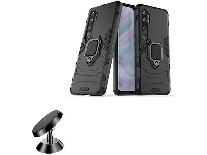 Kit Soporte Magnético y Funda Xiaomi Mi Note 10 Lite 3x1 360º Impact Protection