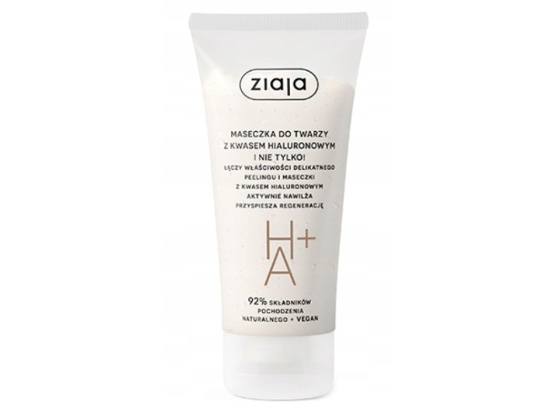 Mascarilla facial Ziaja con ácido hialurónico, 55 ml