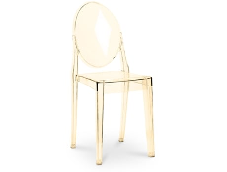 Silla de Comedor Victoria Queen Transparente 50x35x92cm GHOST STYLE