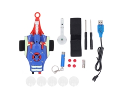 Ats-juguete Lanzador De Cuerda Para Niños Con 5 Ventosas Y 5 Imanes, Luz Azul, 5pcs