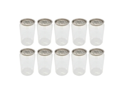 10 Latas De Aluminio - Latas De Pet Transparente De 330 Ml