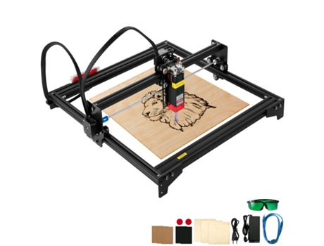 Mini grabador láser 16,1 x 15,7 pulgadas de potencia láser grande del área de grabado 5.5W VEVOR