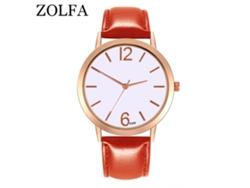 Reloj De Pulsera De Cuarzo Para Mujer, Moderno Y Con Esfera Redonda (rojo).