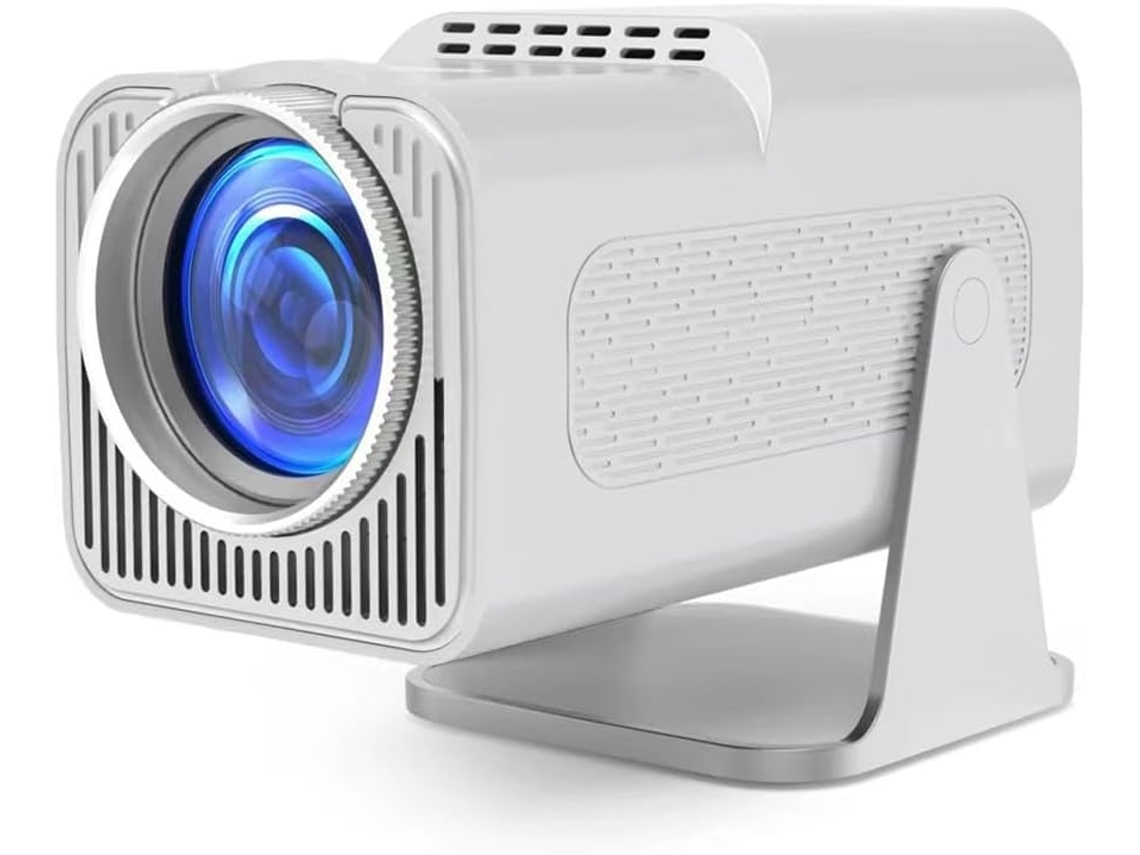 Proyector Wifi Android Y6s, Portátil Para Montaje En Pared, Cine En Casa 4k Ultra Hd, Blanco, Enchufe Europeo.