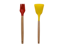 Juego de 2 utensilios de cocina de silicona, espátula resistente al calor y antiadherente para cocina Kofihety