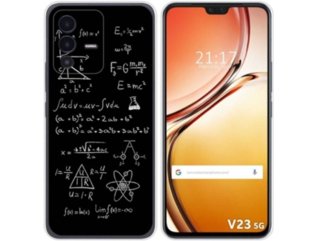 Carcasa para Vivo V23 5G TUMUNDOSMARTPHONE Dibujos Formulas Multicolor