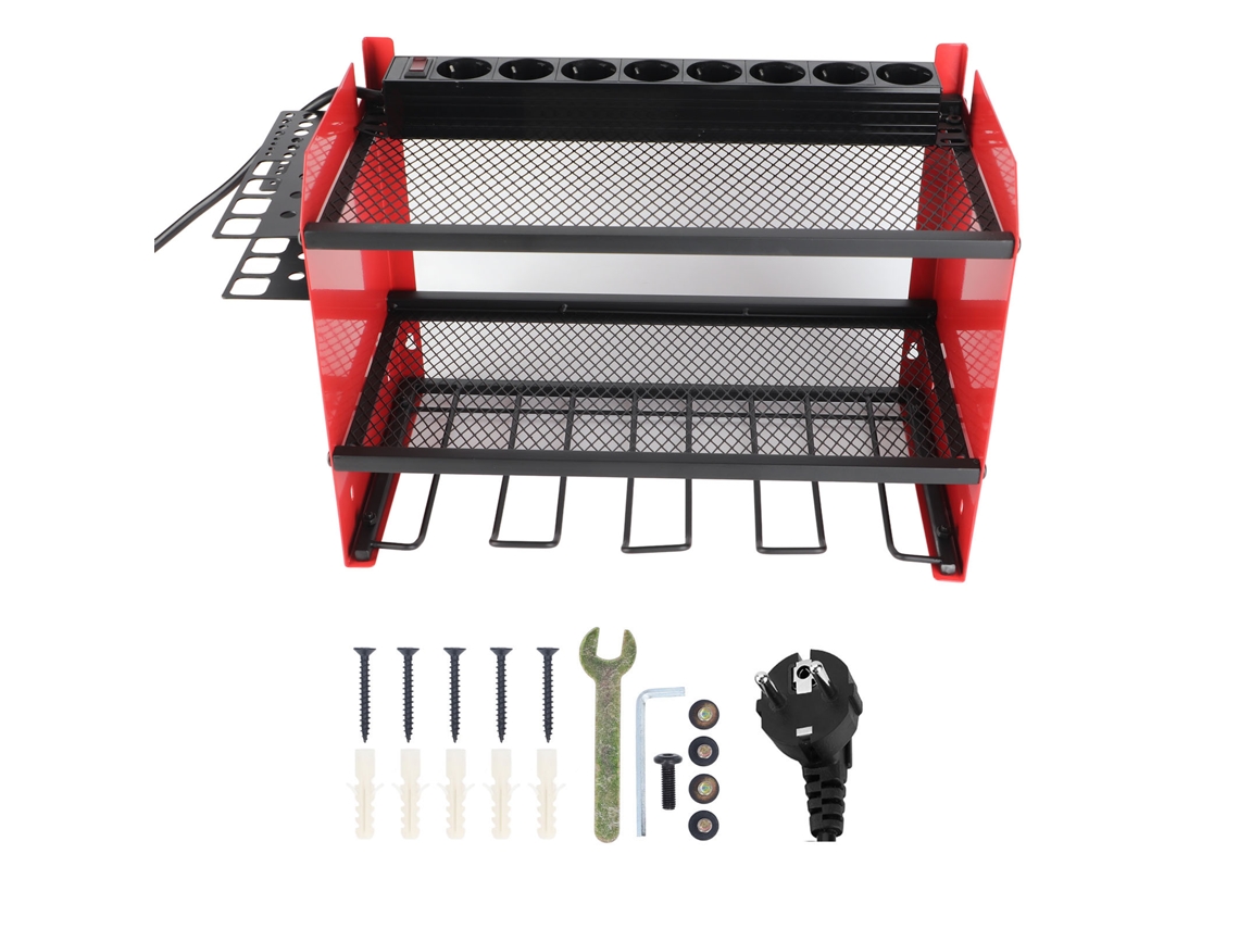 Organizador modular de herramientas eléctricas con cargador para garaje