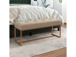 Lovely Home Banco 110X36X45 Cm Terciopelo Beige