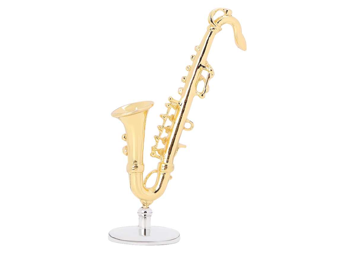 Mini Saxofón De Aleación De Juguete Para Casa De Muñecas A Escala 1/6 Y 1/12. Decoración Infantil.
