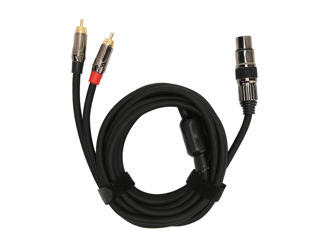Cable Xlr Hembra A 2 Rca Macho Con Blindaje Resistente Al Ruido, Conectores Chapados En Oro, Adaptador Divisor En Y, 3 M