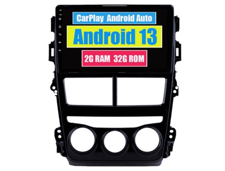 Autoradio Multimedia ROVERONE para Toyota Yaris Vios 2017 - 2020 CarPlay Android Coche Radio Bluetooth Navegación