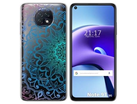 Carcasa Xiaomi Redmi Note 9T 5G TUMUNDOSMARTPHONE Dibujos Transparente Multicolor
