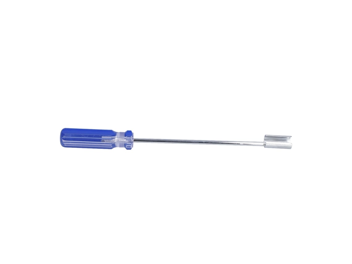 Llave De Bola Bnc Profesional De Acero Cromado Con Cabeza En Forma De F Para Equipos De Vídeo - Azul