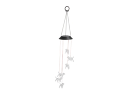 Campanas de viento solares para perros (iluminación de 8 h, patio y jardín)