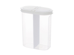 Contenedor Hermético De 2.6l Con Compartimentos - Caja De Cocina Para Cereales, Dulces Y Snacks