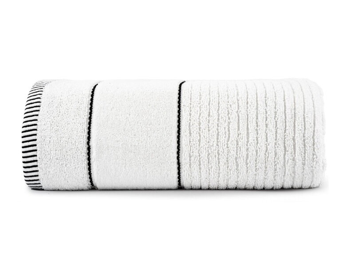 Toalla 70x140 Teo Blanca 470 G 100 Algodón Con Terciopelo