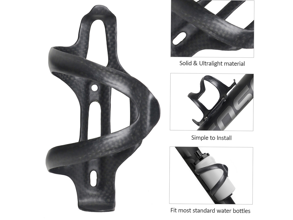 Portabotellas De Fibra De Carbono Ligero De 16 G Para Bicicleta.