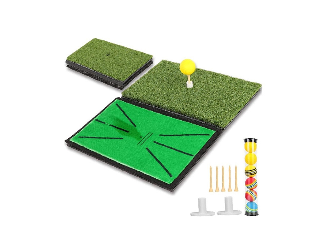 Jinwei-tapete De Césped Artificial 2 En 1 Plegable Portátil Para Practicar Golpeo, Remate Y, Entrenamiento Interior Y Exterior