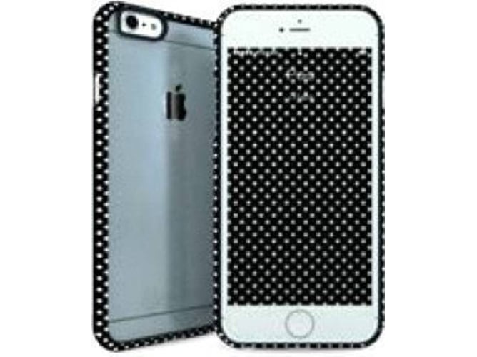 Funda iPhone 6, 6s, 7, 8 I-PAINT Ghost Pois Negro