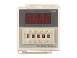 Relé De Retardo De Encendido Dh48s-1z Con Pantalla Digital 0,01 S-99 H 99 Mv Ca 220 V Con Base