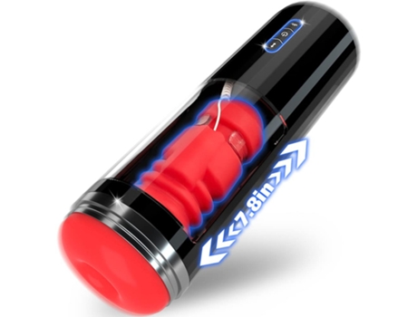 Masturbador masculino automático de la máquina del sexo de la mamada con 7 modos de empuje (negro) YIZHOOD