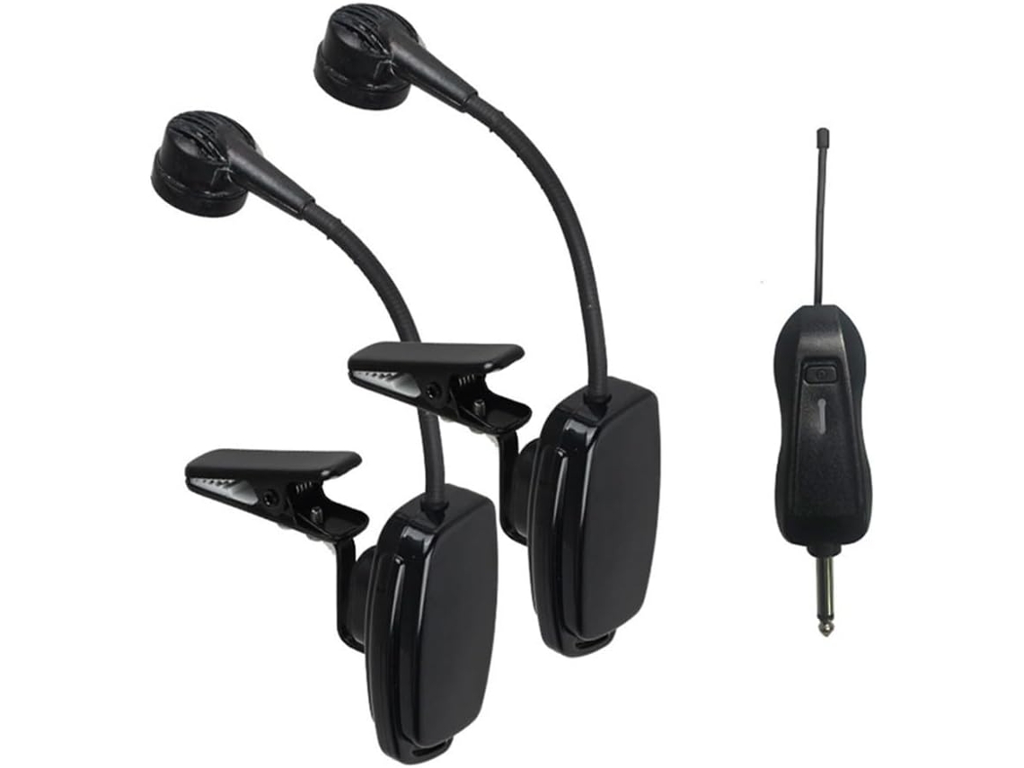 Micrófono Con Cable Uhf 2.4g Para Saxofón, Trompeta Y Erhu, Alimentado Por Batería, Duración De Transmisión (1 En Saxofón)