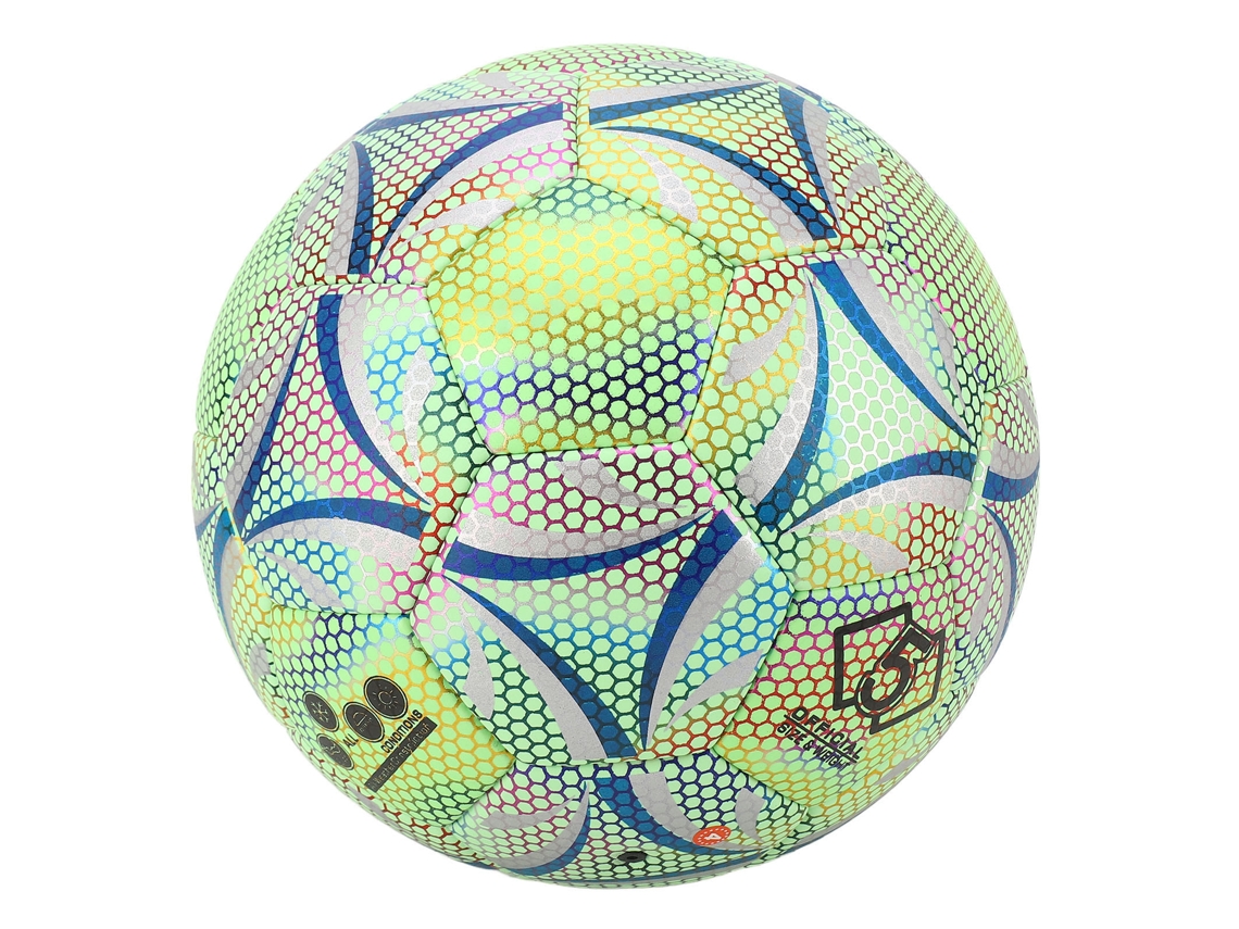 Pelota De Fútbol Resistente Luminosa Talla 5 Para Juegos Nocturnos Entrenamiento Regalos