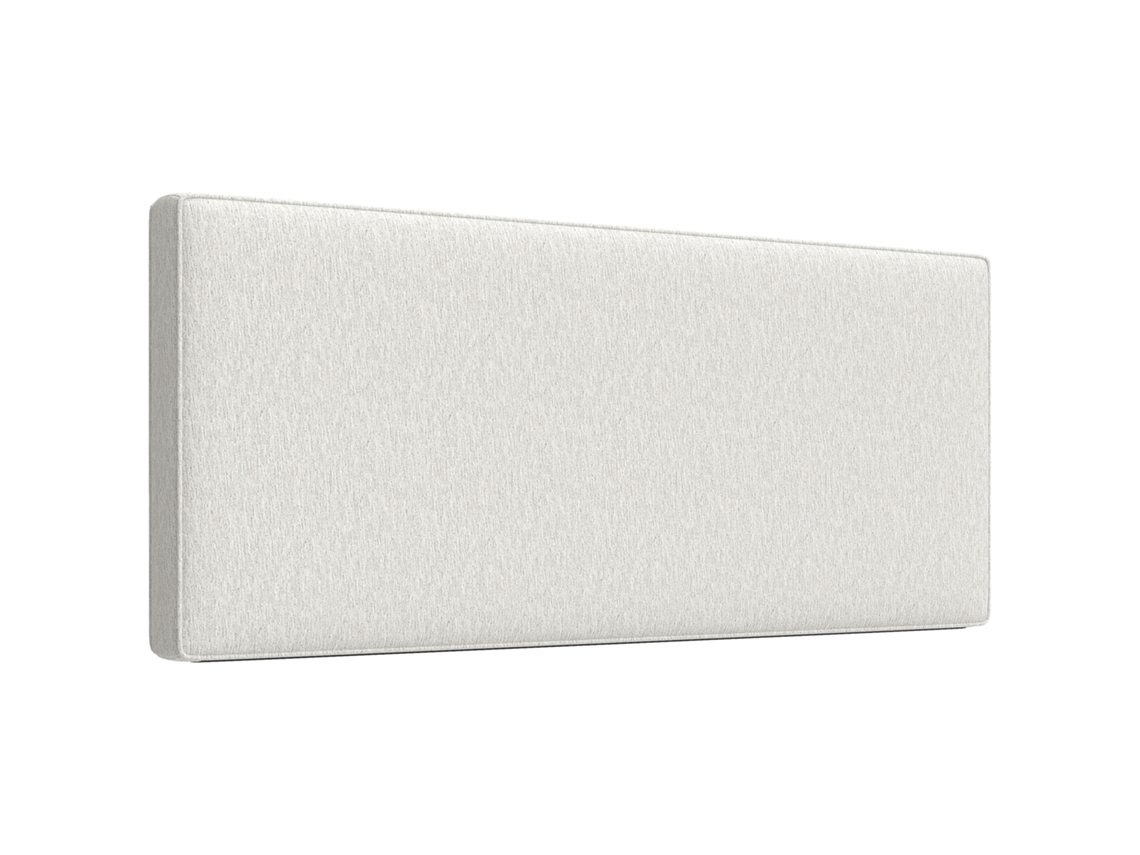 Cabecero De Pared Acolchado Lino 140x60 Cm Dormitorio Crema