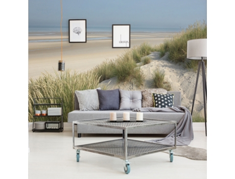 Mural de Pared PLAGE Murales Fotografía en las Dunas con Vista al Mar 250 cm x 270 cm