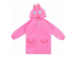 Chaqueta Impermeable Para Niños/niñas, Muñeco/muñeca, Conejo Rosa, 90-130 Cm, Lindo Dibujo Animado