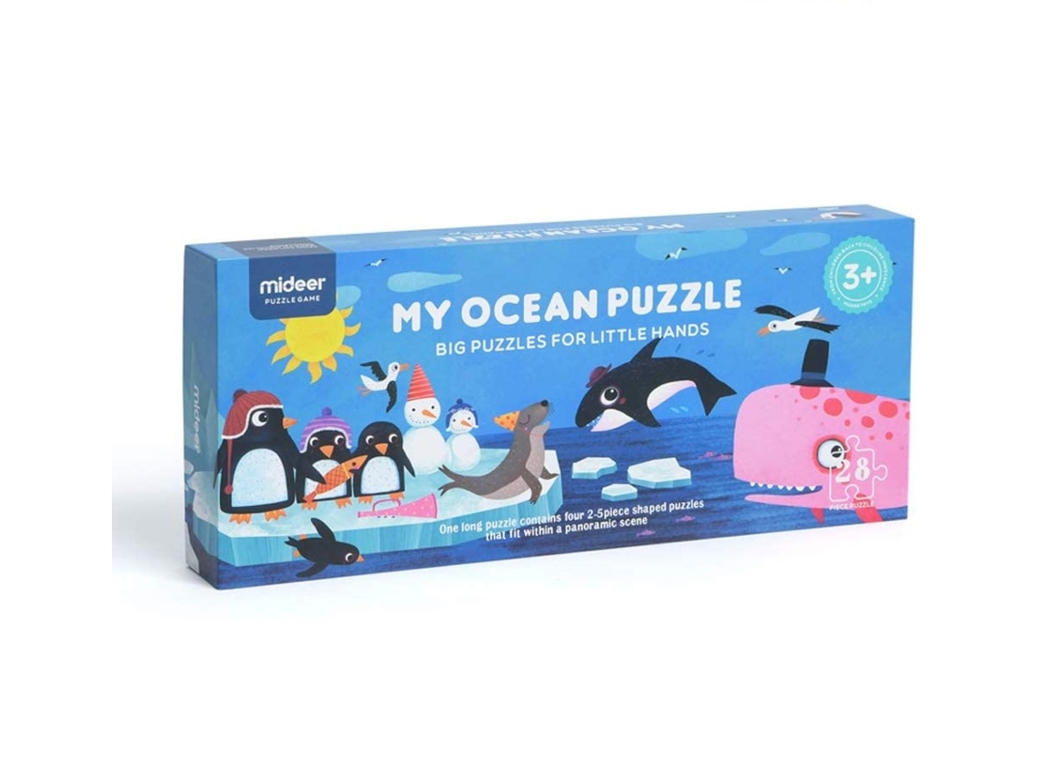 Puzzle MIDEER (Cartón - Azul - 38 x 16 x 5 cm)