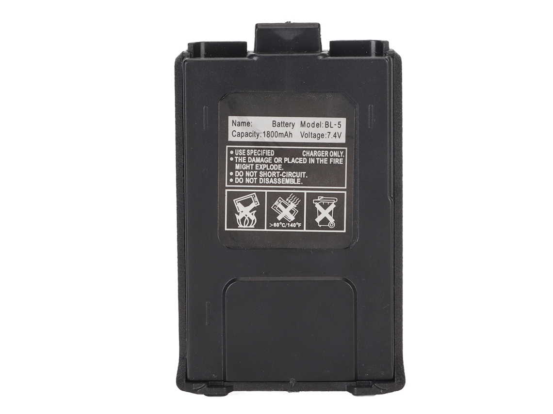 Batería De Iones De Litio De 7,4 V Y 1800 Mah Para Radios Bidireccionales Baofeng Uv-5r Uv-5re Bf-f8hp