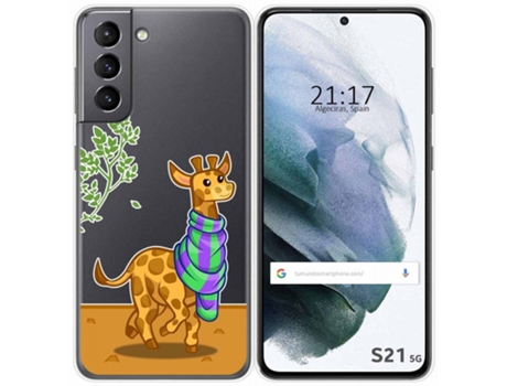 Carcasa Samsung Galaxy S21 5G TUMUNDOSMARTPHONE Dibujos Transparente Multicolor