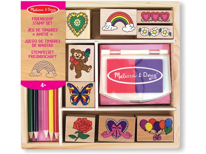 Kit de Sellos para Niños MELISSA & DOUG Friendship Stamp Set