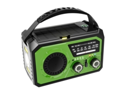 Radio portátil de 16000 mAh AM/FM/WB NOAA con linterna LED, lámpara de lectura y alarma SOS. Ideal para emergencias y supervivencia al aire libre. Viewleaf
