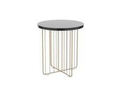 Mesa auxiliar VINTHERA Moa Dorado Metal 44x47,8 cm
